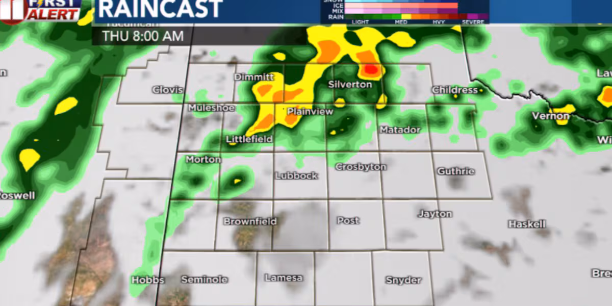 Rain, thunderstorms tonight into Thursday