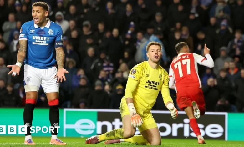 Rangers 1-1 Sporting Braga: A mistake by Nasser Djiga proves costly as hosts are held to draw