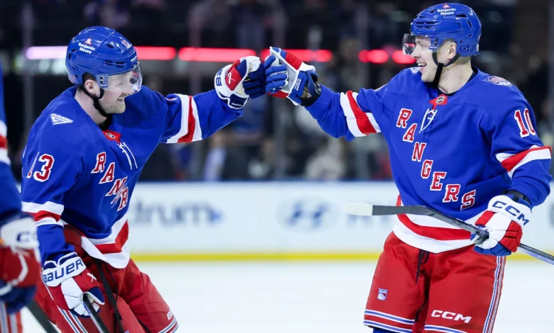 Rangers score 6, cruise past Predators for 1st home win of season