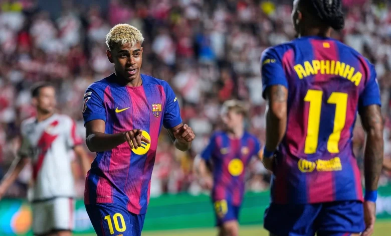 Raphinha, rotundo sobre su rivalidad con Lamine Yamal en el Barcelona