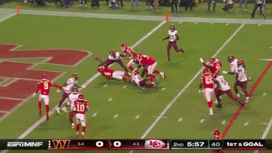 Rashee Rice Stretches for 7 Yards on Rush up the Middle