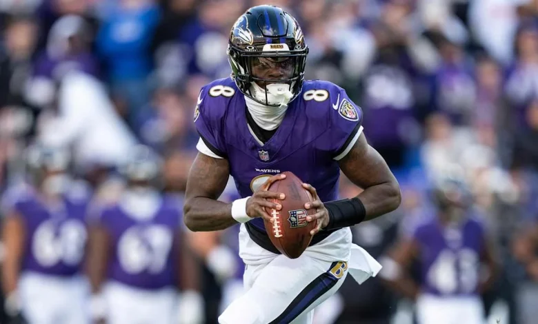 Ravens QB Lamar Jackson (toe) has no injury designation after third injury in three weeks