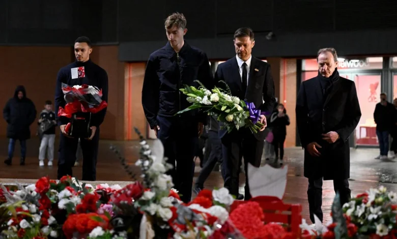Real Madrid lay tributes to Diogo Jota and Andre Silva at Anfield