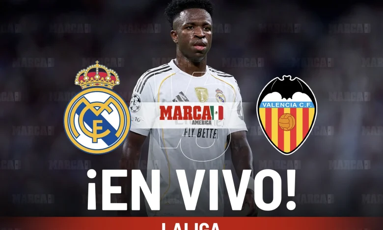 Real Madrid vs Valencia EN VIVO Online. Kylian Mbappé y Vinicius Hoy en LaLiga 2025