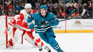 Red Wings Look to Finish California Swing Strong Against Macklin Celebrini, Rising Sharks