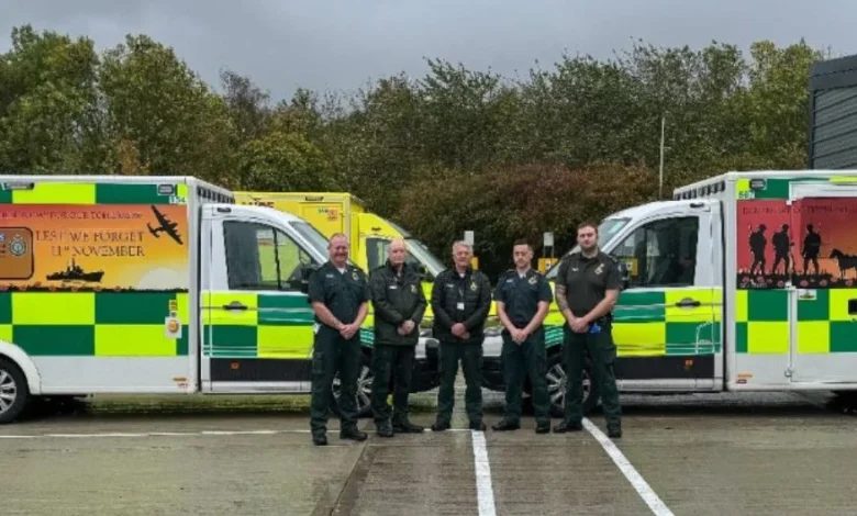 'Remembrance Ambulances' unveiled by East of England Ambulance Service to honour armed forces