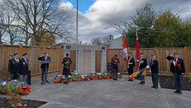 Remembrance Day ceremonies across the region