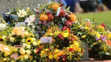 Remembrance Day service closing York Street as troops march