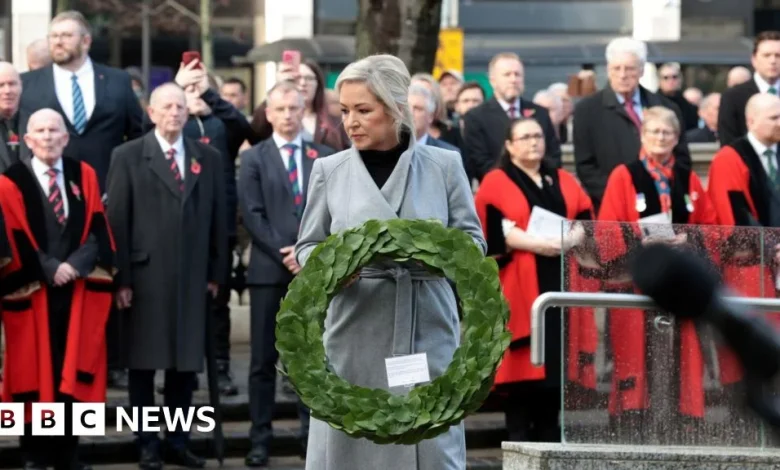 Remembrance Sunday marked across Northern Ireland