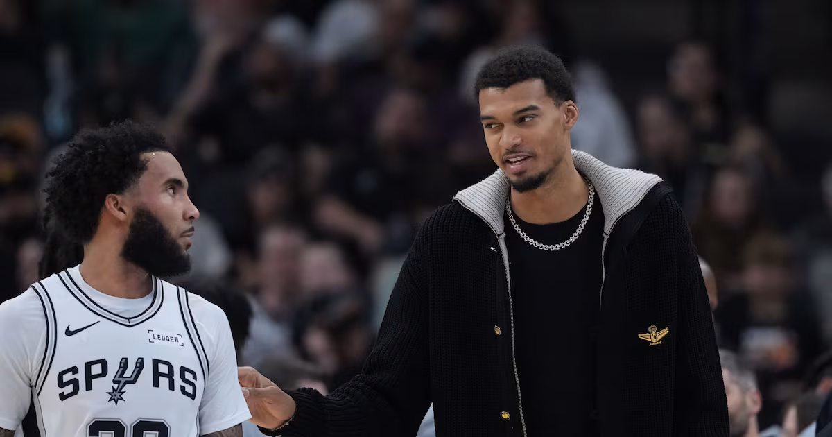 Report: San Antonio Spurs' Victor Wembanyama out for few weeks with calf strain