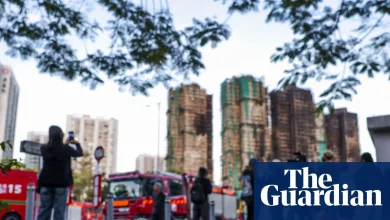 Residents wait to identify bodies as rescue efforts conclude after deadly Hong Kong fire – video
