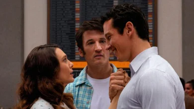 Review: Set in a comic afterlife, 'Eternity' spreads out a couple's post-death options like a menu