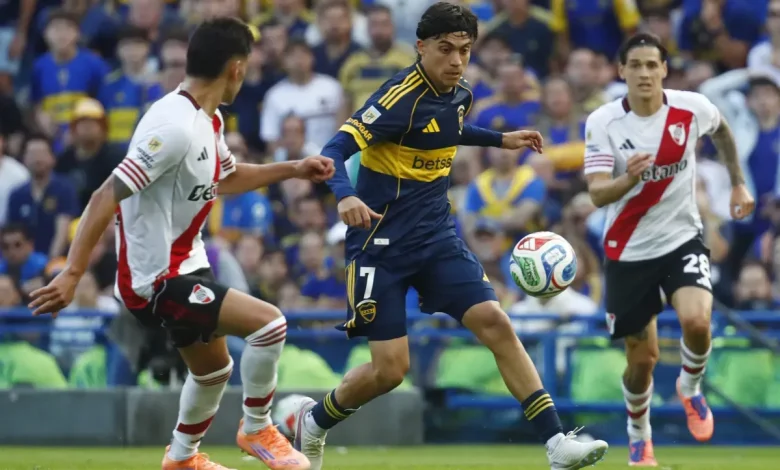 River 0 – Boca 2 EN VIVO: pierde el Millonario con goles de Zeballos y Merentiel