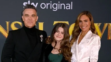 Robbie Williams' daughter Teddy, 13, makes red carpet debut for first film role
