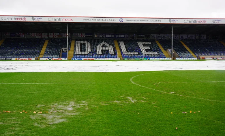 Rochdale encounter postponed due to waterlogged