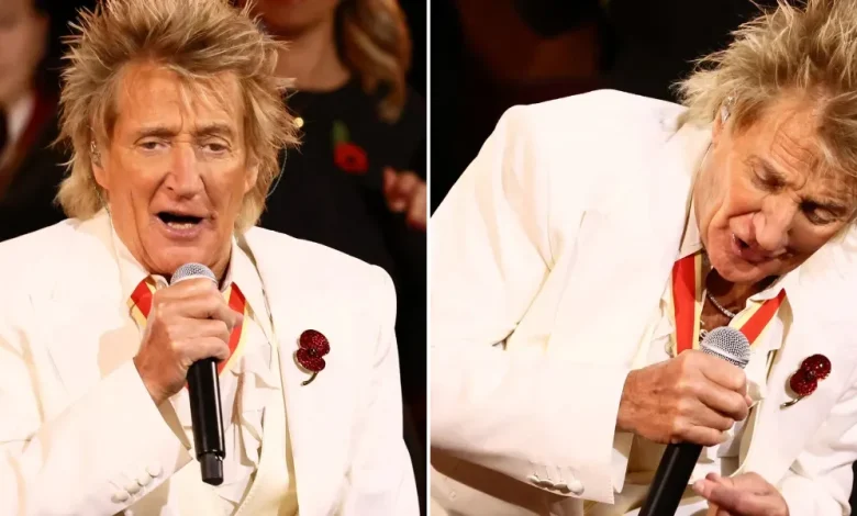 Rod Stewart fans defend singer as he faces fury for 'inappropriate' Remembrance Festival performance