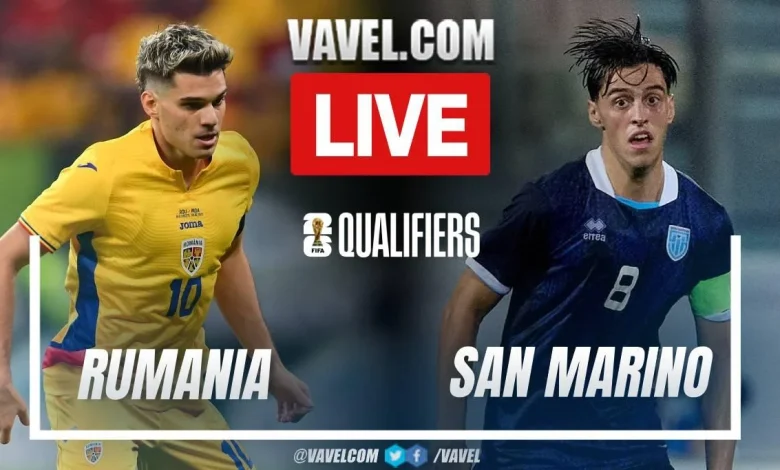 Romania vs San Marino LIVE Score Updates in 2026 World Cup Qualifiers Match