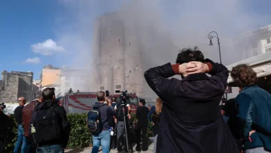 Rome's medieval Torre dei Conti tower partially collapses during renovation work, reportedly injuring a worker