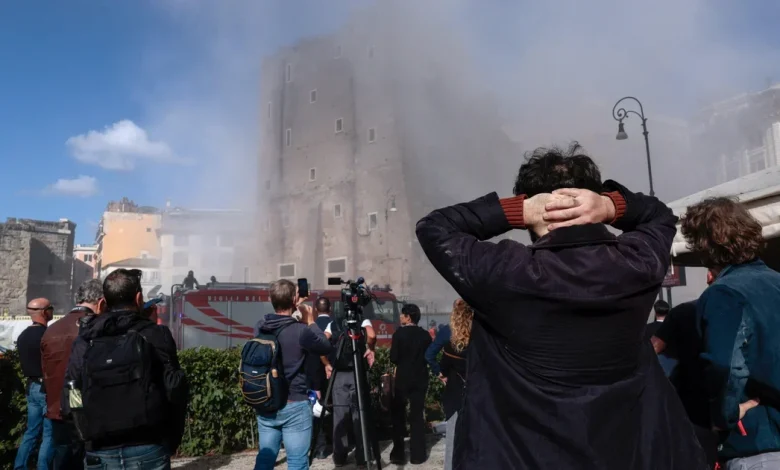 Rome's medieval Torre dei Conti tower partially collapses during renovation work, reportedly injuring a worker