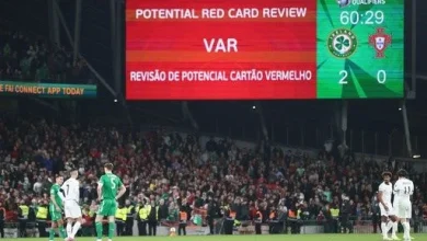 Ronaldo sent off for elbowing Ireland defender in World Cup qualifying