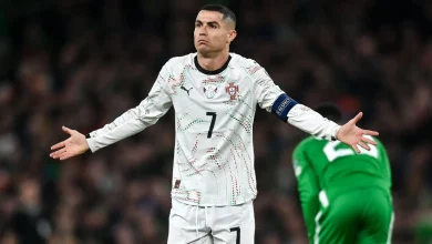Ronaldo shown first-ever red card with Portugal