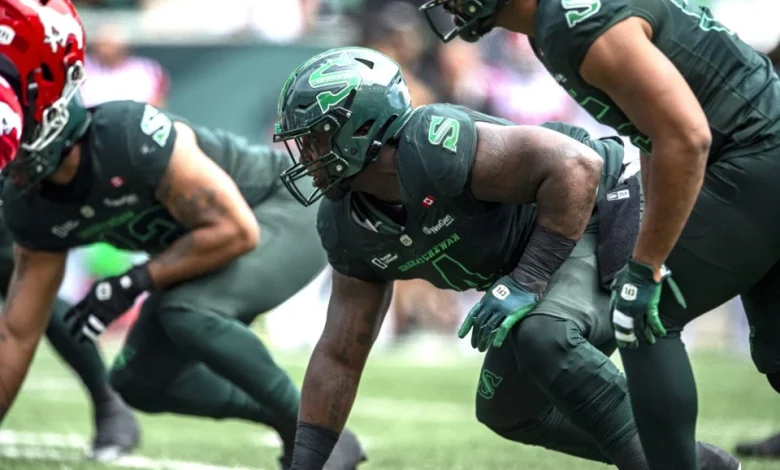 Roughriders’ DL Micah Johnson puts experience to good use during 112th Grey Cup week