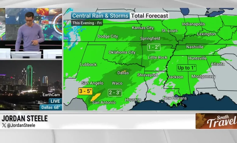 Rounds Of Heavy Rain Bring Flood Threat To Deep South