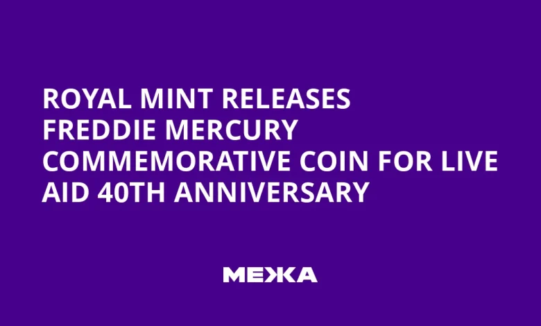 Royal Mint Releases Freddie Mercury Commemorative Coin for Live Aid 40th Anniversary