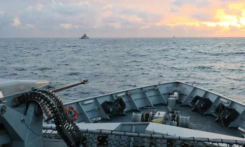 Royal Navy intercepts Russian warship and tanker