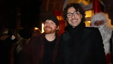 Rupert Grint lights up Christmas in Highgate village