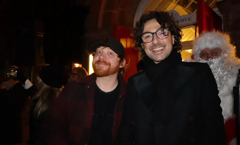 Rupert Grint lights up Christmas in Highgate village