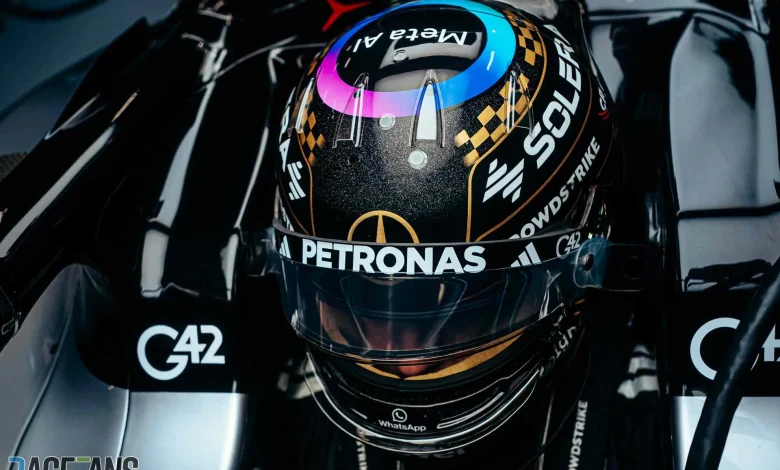 Russell leads Verstappen in damp session, McLaren pair last after technical trouble