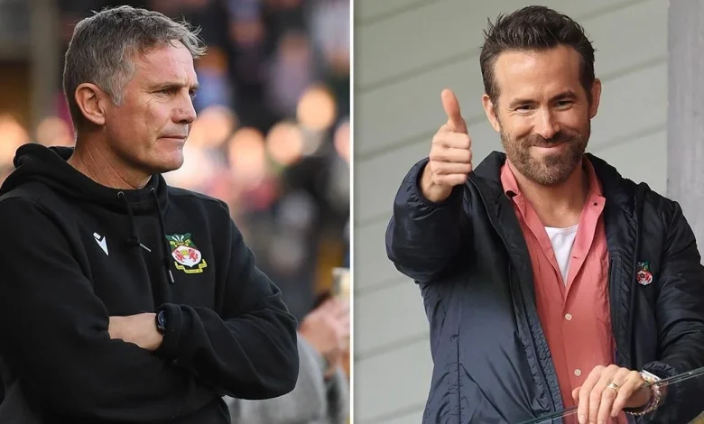 Ryan Reynolds made to follow strict celebrity rule as Wrexham coach puts his foot down