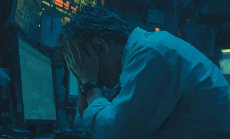 S&P 500 falls to the lows of the day in choppy trade