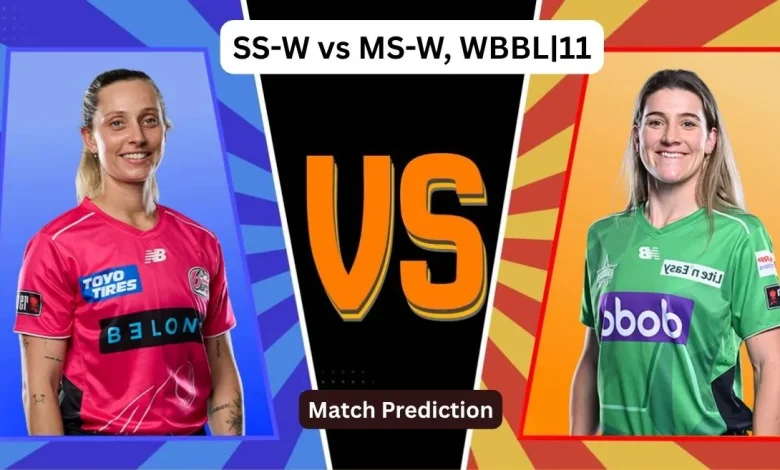 SS-W vs MS-W, WBBL|11 Match Prediction: Who will win today’s game between Sydney Sixers and Melbourne Stars?