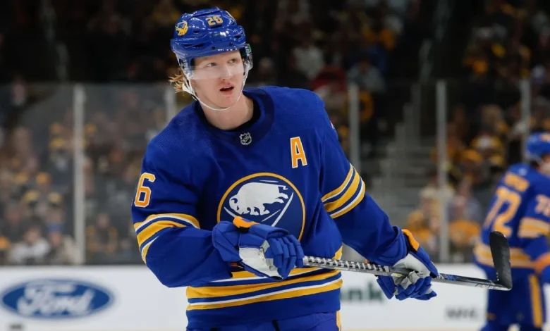 Sabres' Dahlin leaves team to support fiancée