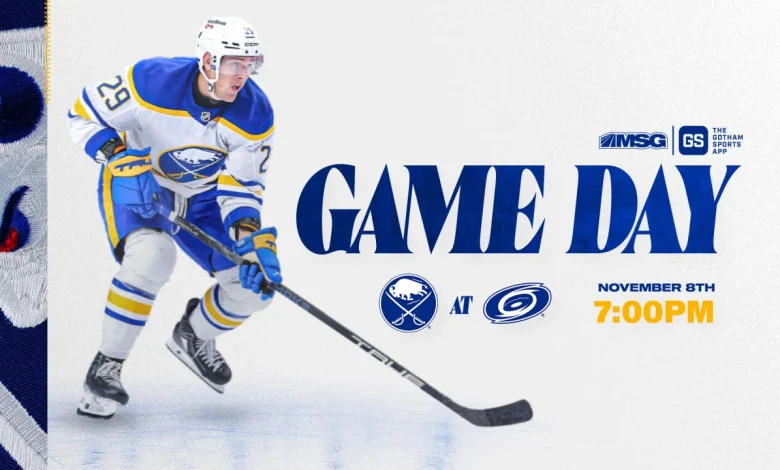Sabres at Hurricanes | How to watch, lineup notes, and storylines
