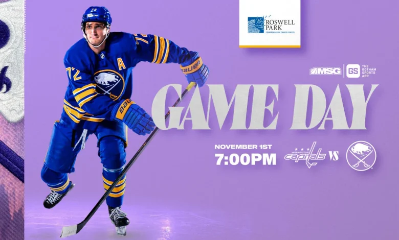 Sabres vs Capitals | How to watch, lineup notes, and storylines