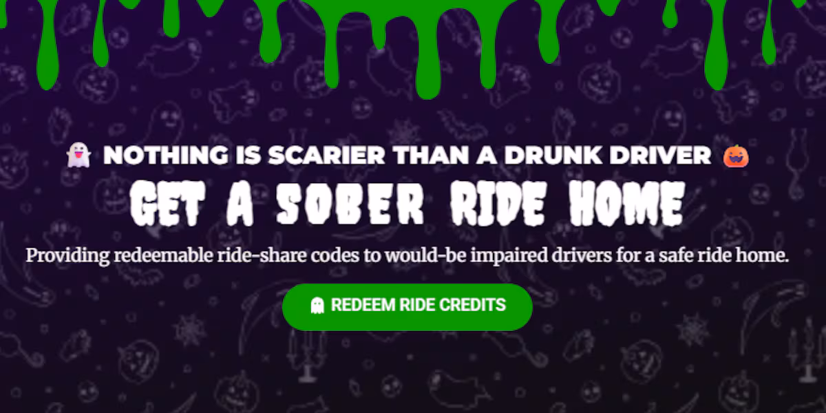 Safe Ride Tennessee offering discount codes for rides home to promote Halloween safety