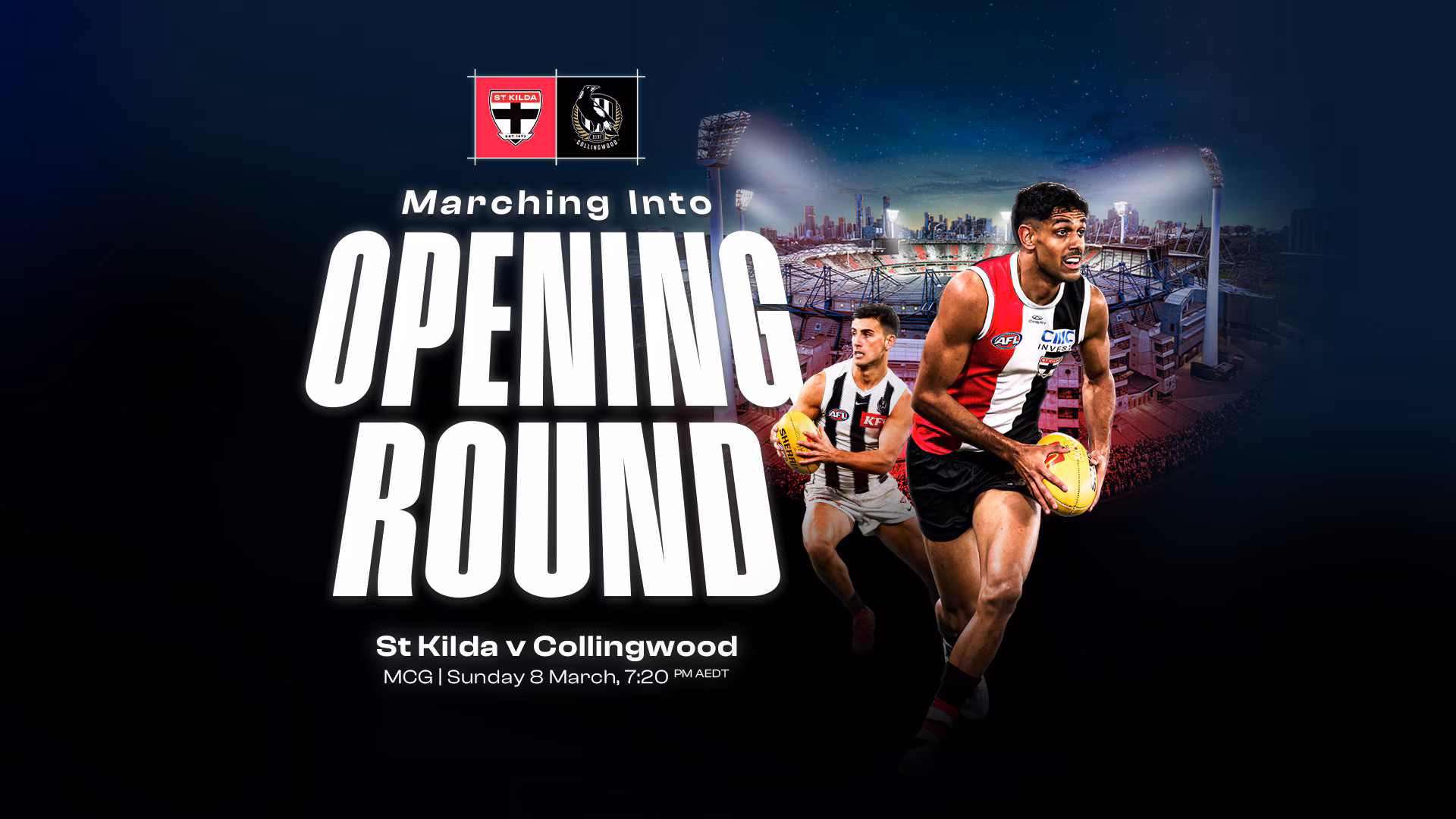Saints to host Opening Round blockbuster at the 'G