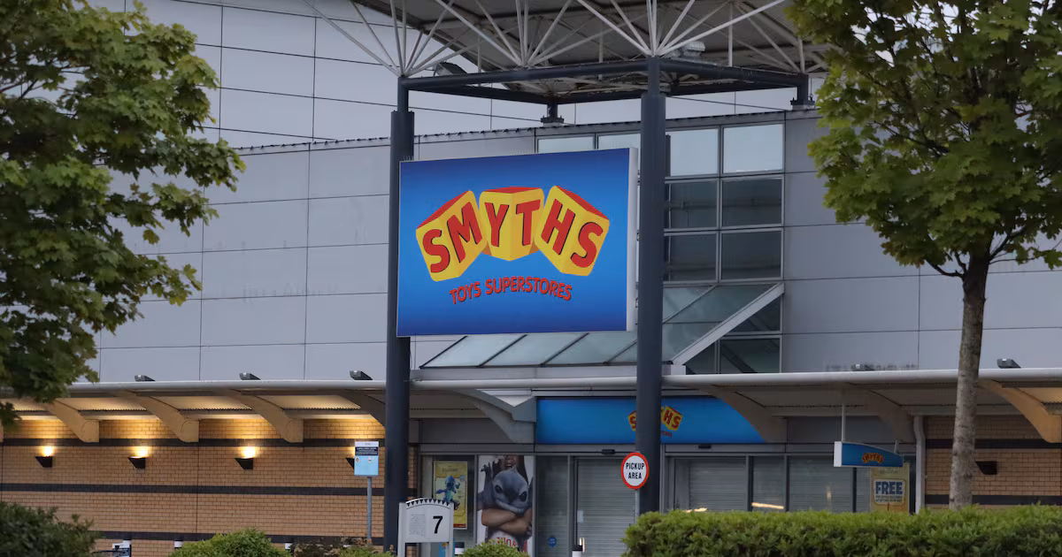 Sales slip at Smyths’ Irish chain of toy stores