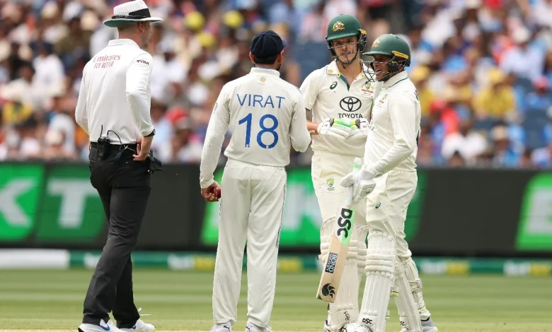 Sam Konstas' fiery reply to Virat Kohli after shoulder charge revealed by Oliver Peake