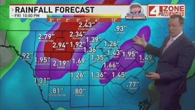 San Antonio rain and thunderstorms ahead; Potential for localized flooding