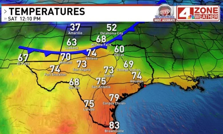 San Antonio strong cold front on the way; Weekend weather whiplash
