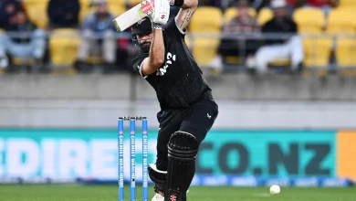 Santner surge in vain as West Indies defends 164 to beat New Zealand by 7 runs in 1st T20