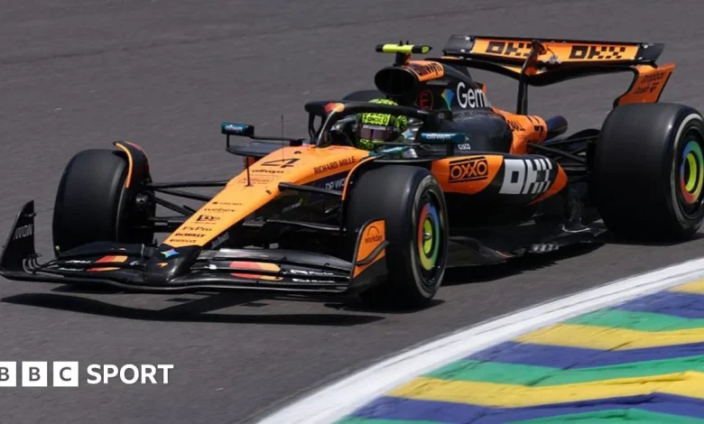 Sao Paulo Grand Prix: Lando Norris heads Oscar Piastri in Interlagos practice