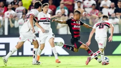 São Paulo e Flamengo empatam em grande jogo na Vila Belmiro