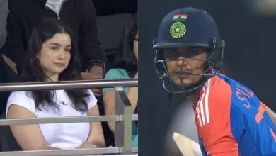 Sarah Tendulkar glams up Bellerive Oval as Shubman Gill finds support from the stands