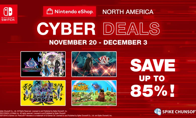 Save up to 85% on Spike Chunsoft Games During the Cyber Deals Sale on Nintendo eShop November 20 to December 3, 2025