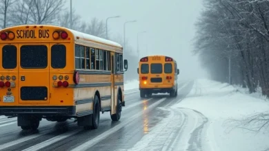School bus transportation cancelled across Peterborough, Northumberland and Clarington due to icy roads